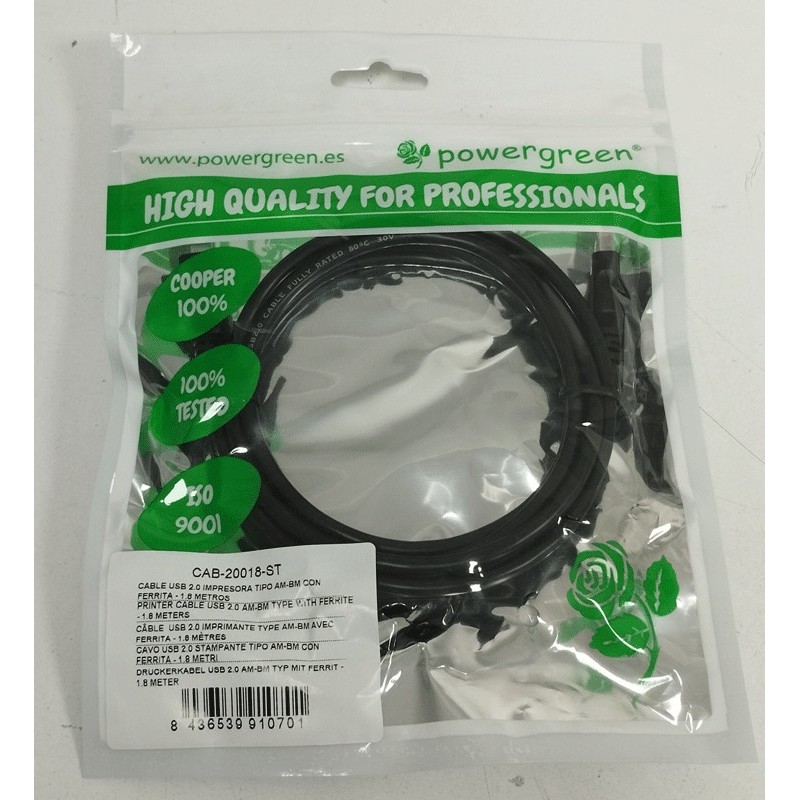 CABLE USB IMPRESSORA A-B