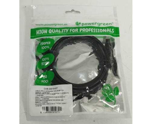 CABLE USB IMPRESORA A-B
