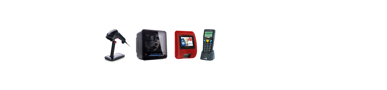 Barcode readers range from the manufacturers SCANTECH ID / CHAMPTEK.